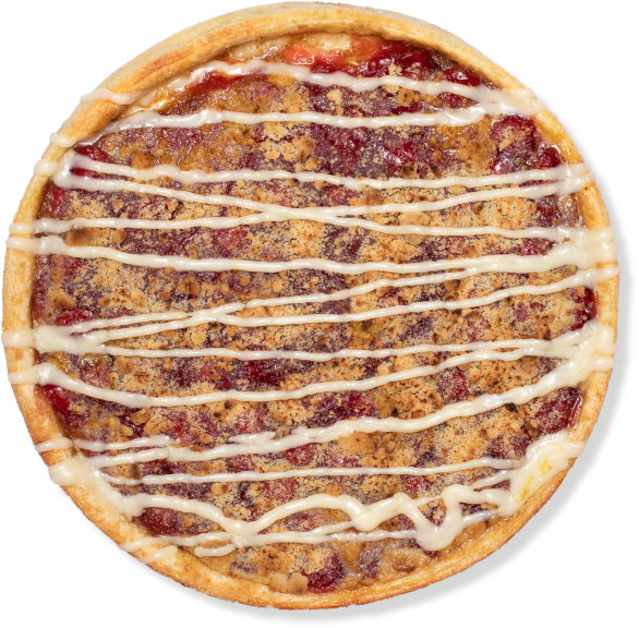 Menu Item Cherry Dessert Pizza from Happy Joe's Pizza.