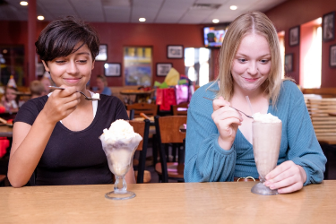 Happy Joe's Pizza & Ice Cream - sundae and milk shake