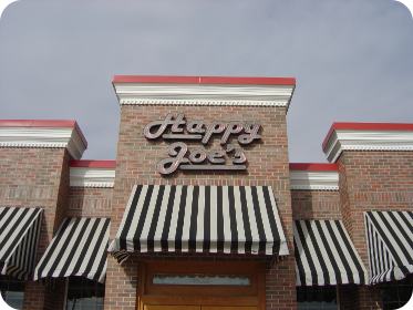 Vintage Happy Joe's Sign & Building