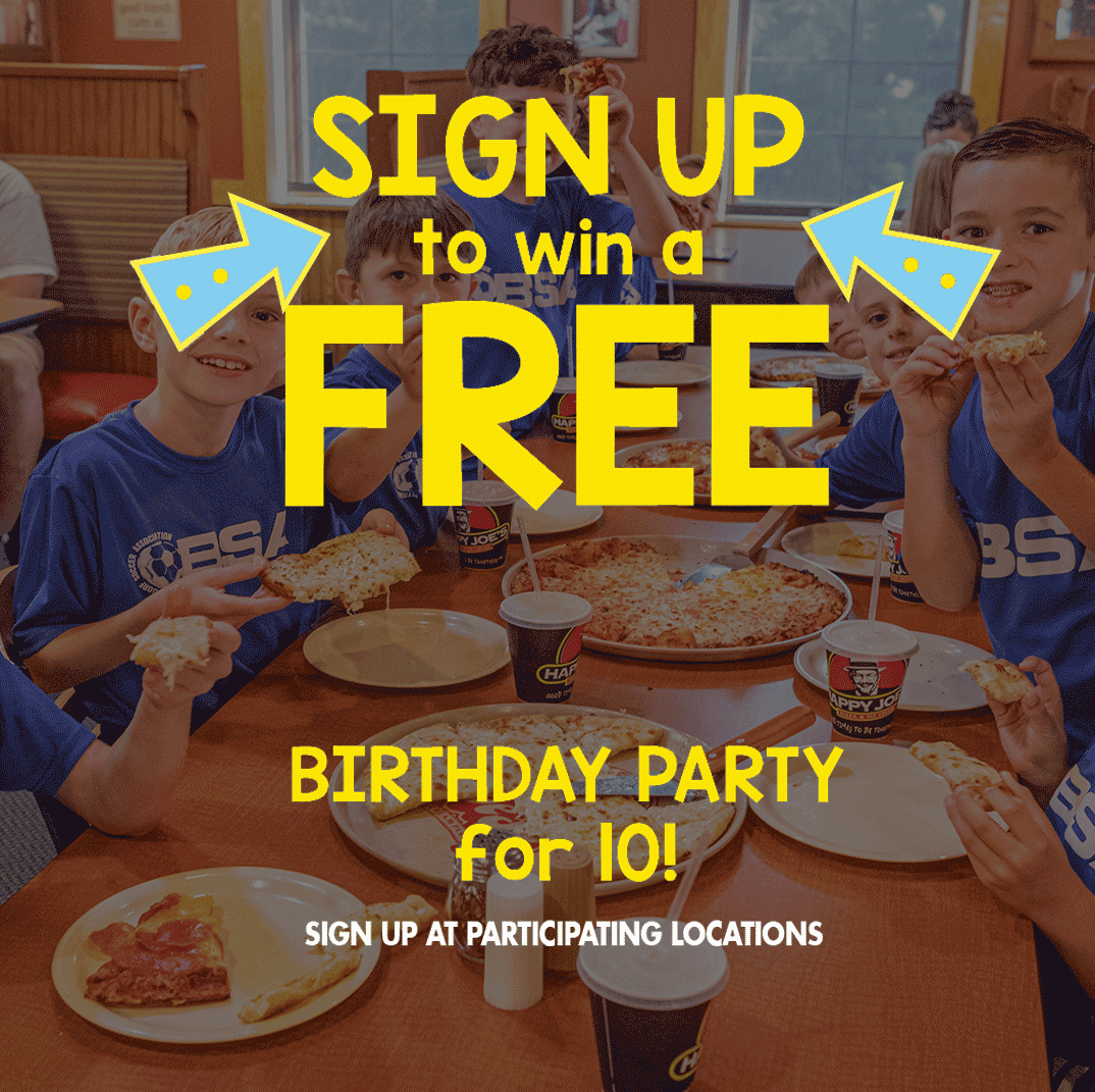 Sign Up to Win a Party for 10 in April 2023. At participating locations.