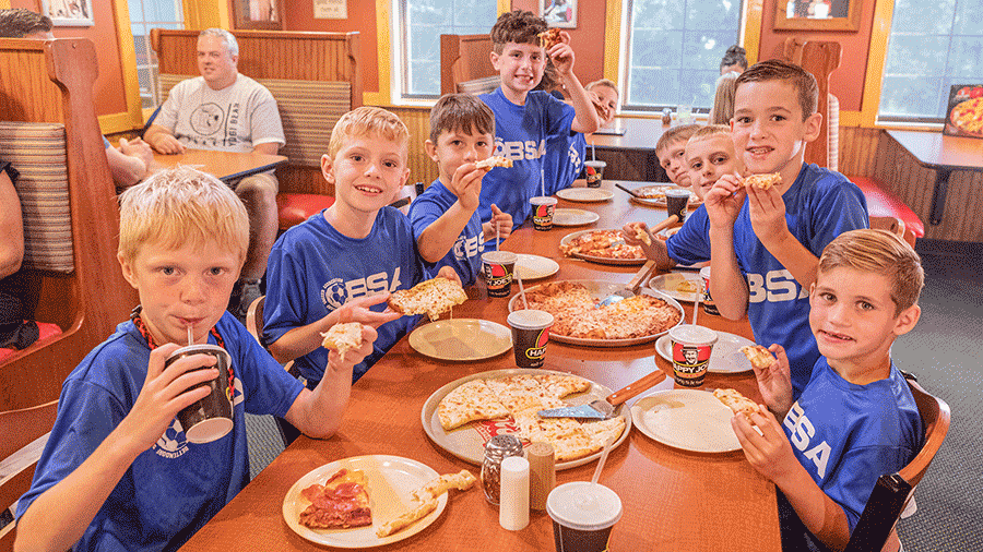 Soccer Pizza Party at Happy Joe's