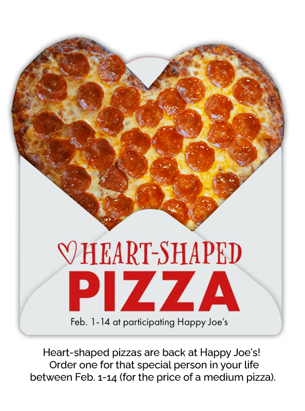 Heart Shaped Pizzas are back!