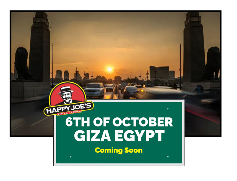 Happy Joe's Pizza Coming Soon to 6th of October Giza Egypt.