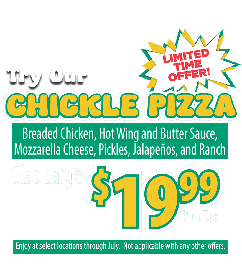 Chickle Pizza On Sale