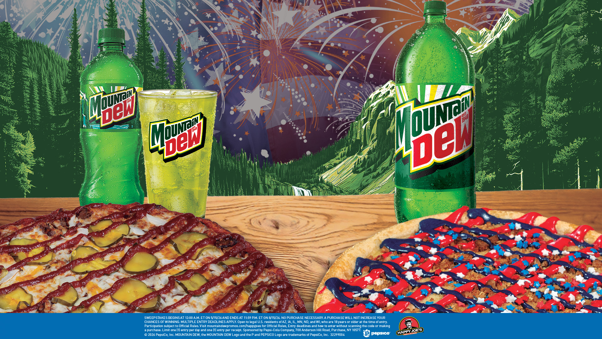 Mountain Dew & Happy Joe's America 250 Promotion.